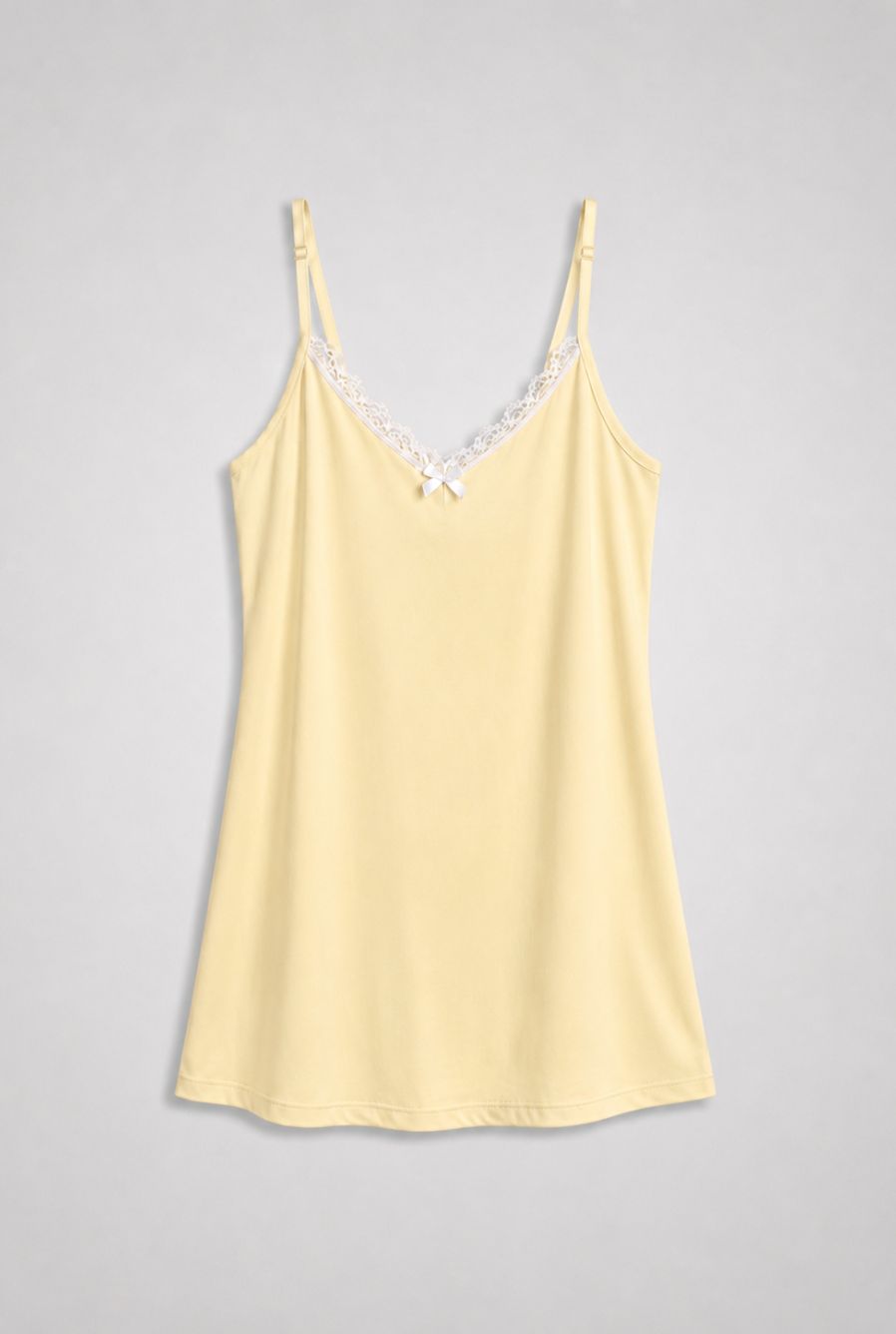 Camisola feminina palace amarelo — foto somente do produto, sem modelo