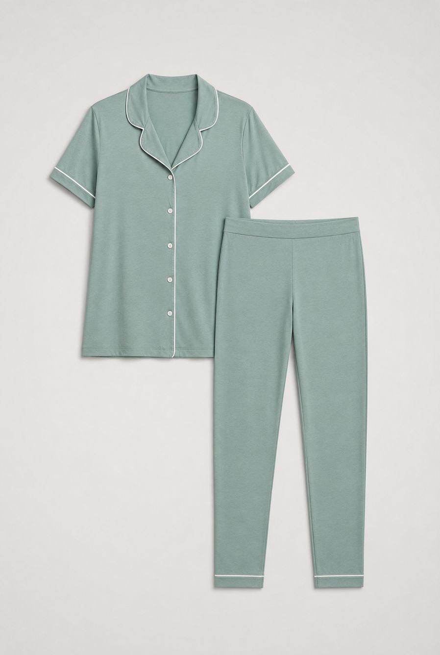mockup pijama feminino americano lua verde mint