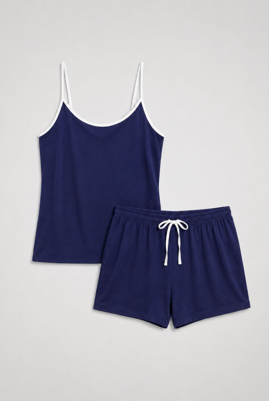 Pijama feminino conjunto aurora azul marinho — foto somente do produto, sem modelo