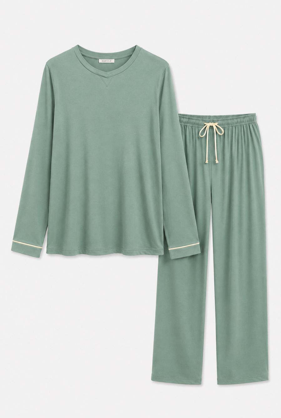 Pijama feminino conjunto paris verde mint — foto somente do produto, sem modelo